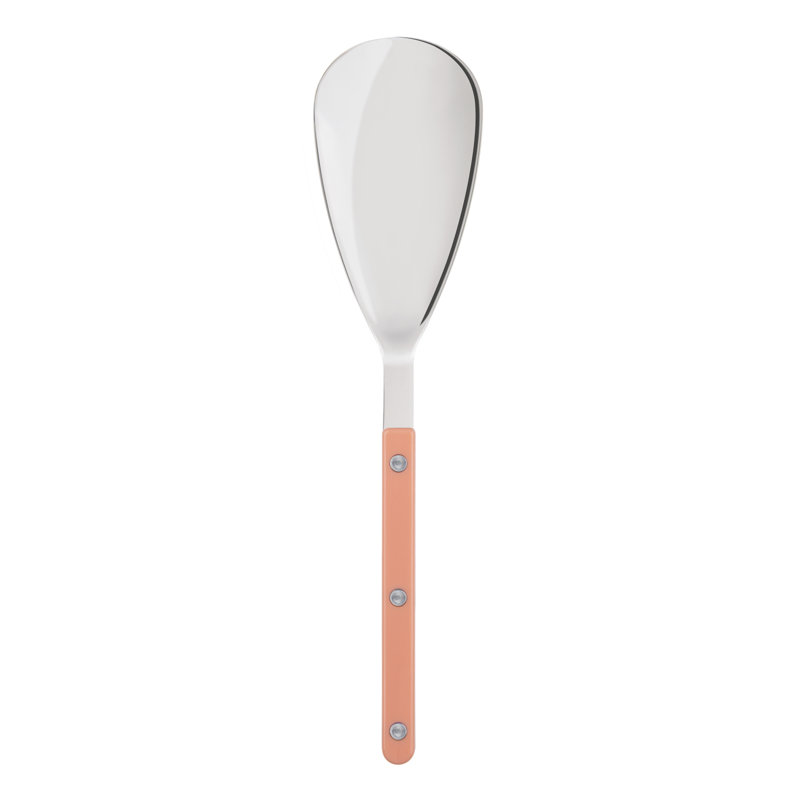 Bistrot Solid Serving Spoon, Nude Pink