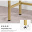 Sirine 100 Console Table With Tempered Glass Top-1679376873