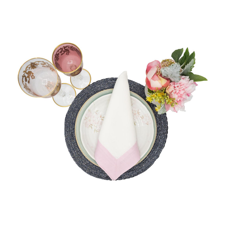 Linen Square Napkin, Pink