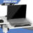 Mobile Laptop Desk Standing Desk With Mouse Pad & Tilting Tabletop, Adjustable Height Computer Table-1865198320