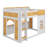Bunk Bed With Storage Shelves,Window