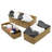 2 Piece Light Paulownia Wood Basket Set