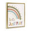«Let Just Play Rainbow Brown», art mural encadré par Nataly White-1371924106-1371924109