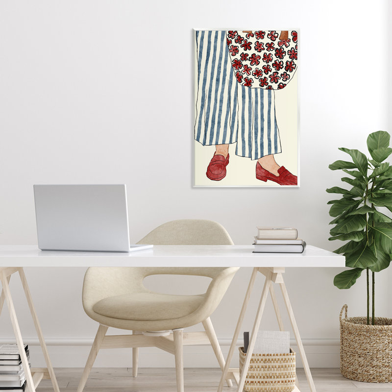 Plaque murale rayée minimaliste, design par JJ Design House LLC, H 19 po x l 13 po
