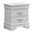 Elegant Transitional Nightstand In Silver Champagne
