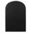 Arched Metal Framed Wall Mirror-1760809325