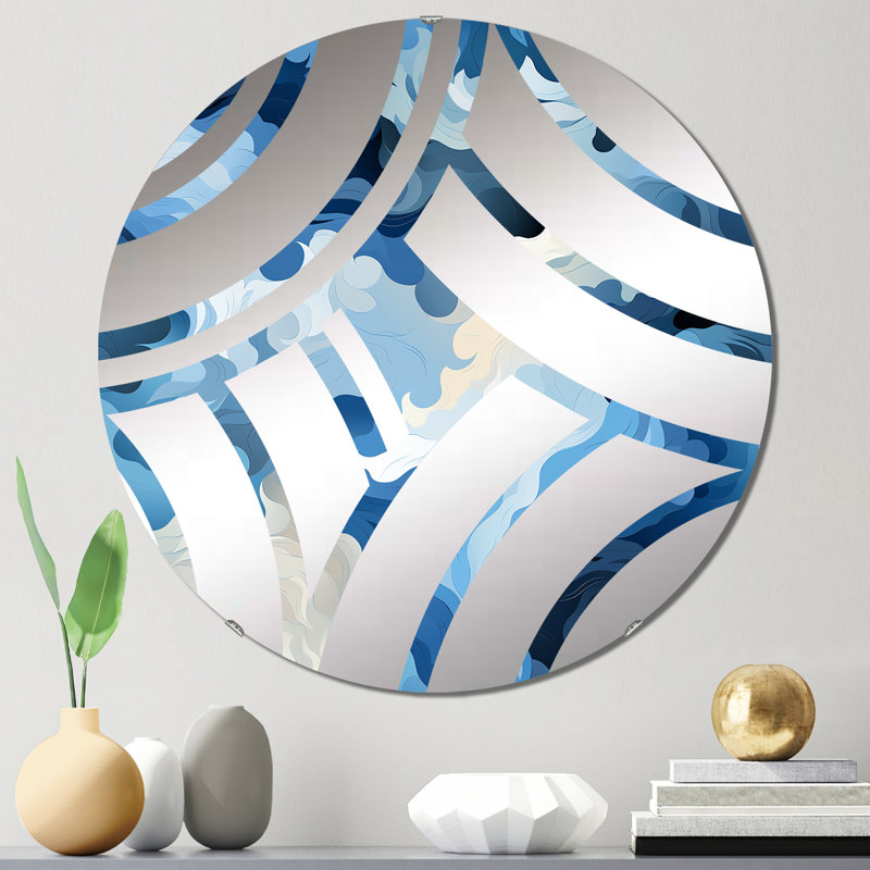 Miroir décoratif Coastal Concealment Flow, 23,6 po x 23,6 po