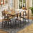 Deyton Modern 7-Piece Rectangular Expandable Dining Set with Wood Chairs, 63'' Table-2044475280