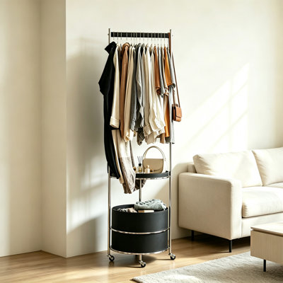Stainless Steel Freestanding Coat Rack