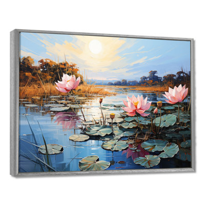 Lytina Asian Art Lotus Lake - Art asiatique, art mural