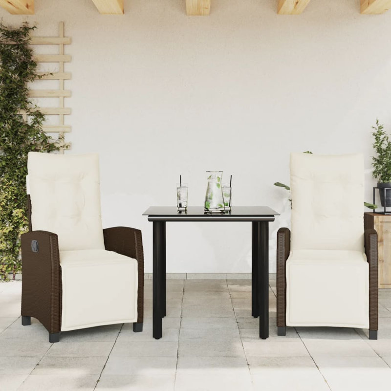 Ensemble repas d'extérieur 3 pièces Garden