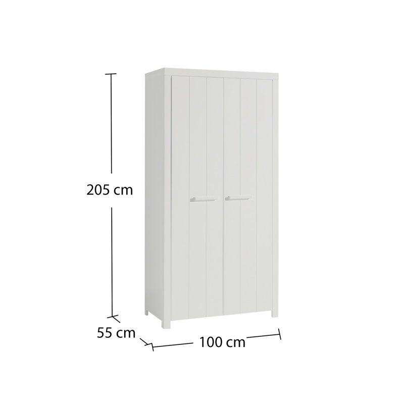 Erik 2 Door Manufactured Wood Wardrobe