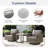 Wicker 5 - Person Patio Conversation Set with Cushions-2002799259