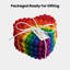 Ensemble de sous-verres MODWOOL Rainbow Heart (ensemble de 4)
