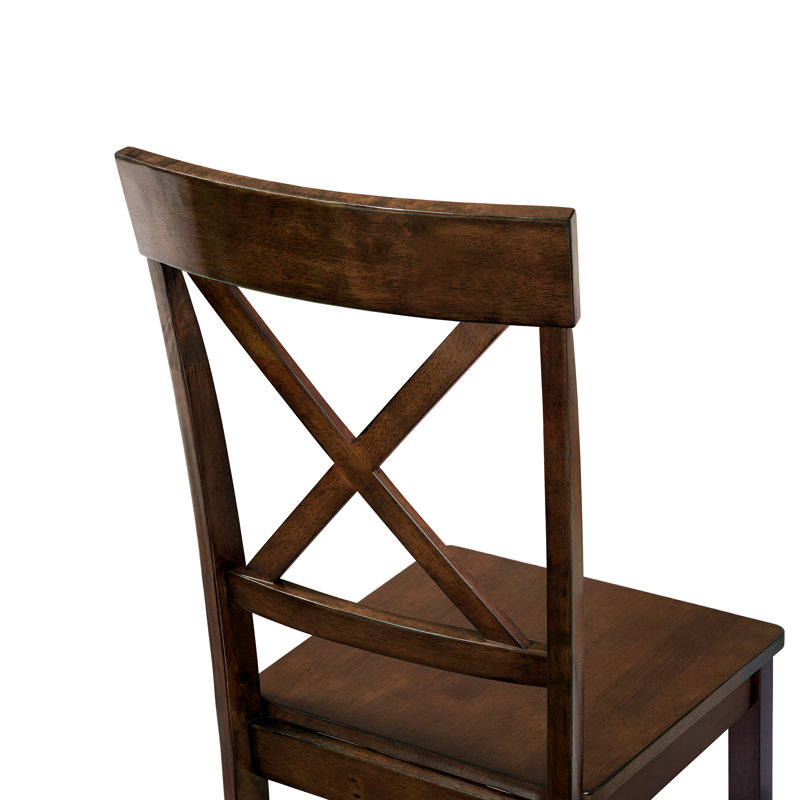 Solid Wood Side Chair Dining Chair (set Of 2), Walnut