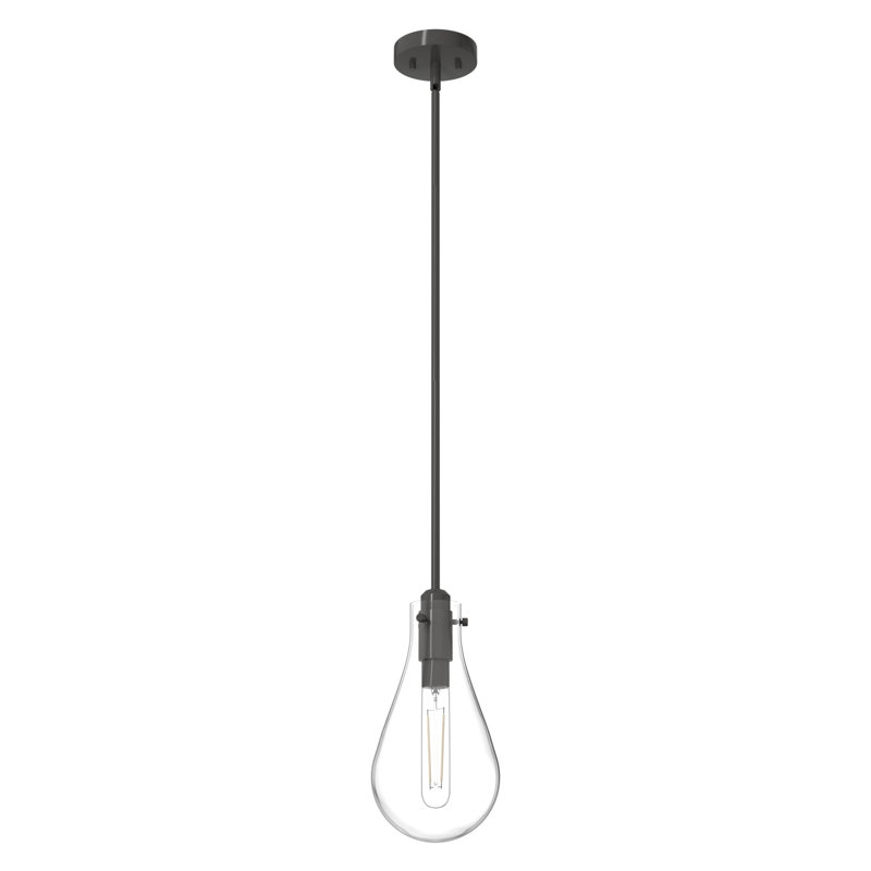 Lundin 1 - Light Single Tear Drop Pendant, Mini, Noble Bronze