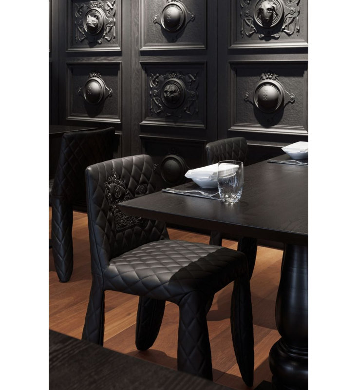 Monster Side Chair, Face Faux Leather