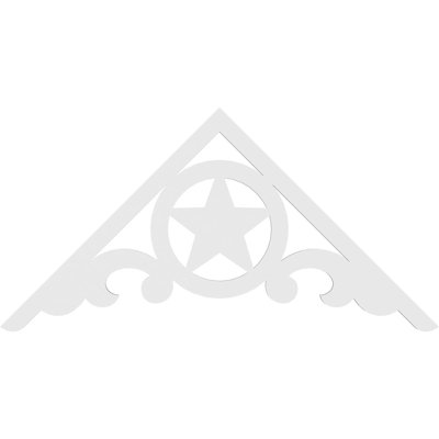 Austin Signature Urethane Gable Pediment, Primed Tan