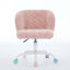 Chaise de bureau pivotante réglable avec base en métal-1633003446