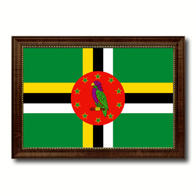 Impression sur toile « country flag » dominique