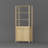 Tall Waterproof Laundry Hamper Cabinet With 2 Tilt-Out Baskets And Drawer, Open Shelves Organizer, Oak Finish, 70.8" H