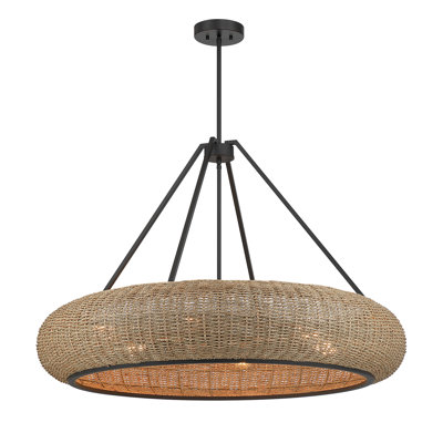 Gaia 6-Light Pendant in Warm Brass by Breegan Jane