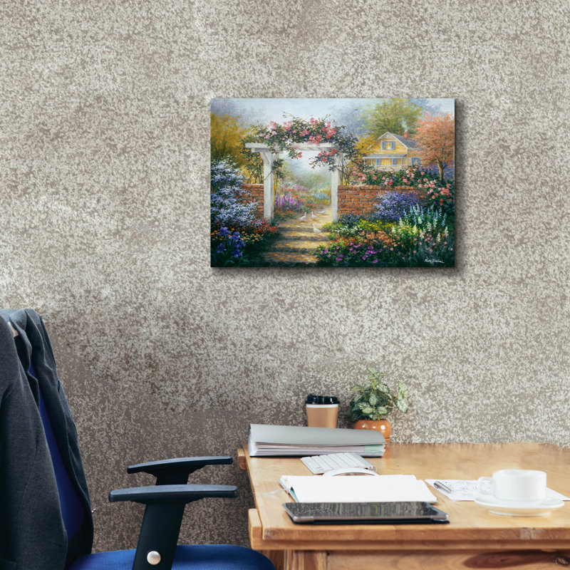 Toile épique Graffiti «Rose Arbor» par Nicky Boehme, 26 po x 18 po, H 18 po x l 26 po