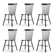 Ensemble de 6 chaises d'appoint Chesley