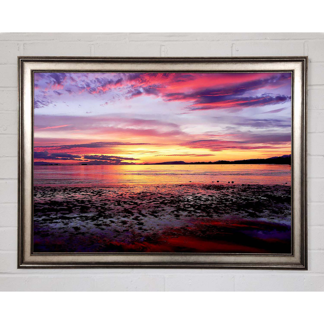 Gerahmtes Poster Sunrise Ocean Skies