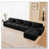 Noir - 4 sièges + 1 fauteuil