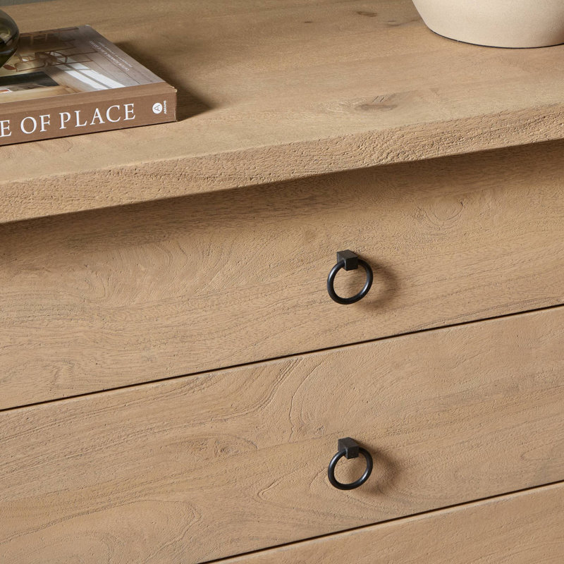 Freddie 3 - Drawer Solid Wood Dresser, Caramel Mango