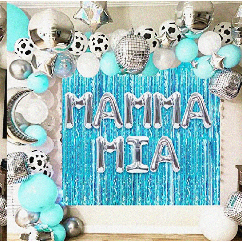 Gemstone Themed Bridal Shower Banner, 4.3ft, Gold/Silver/Blue