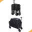 Chariot utilitaire extensible à double couche avec 100% d'espace supplémentaire - chariot d'épicerie 225Lbs pour le camping-125828970