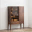 Vitrines en bois massif brun noisette-121320169