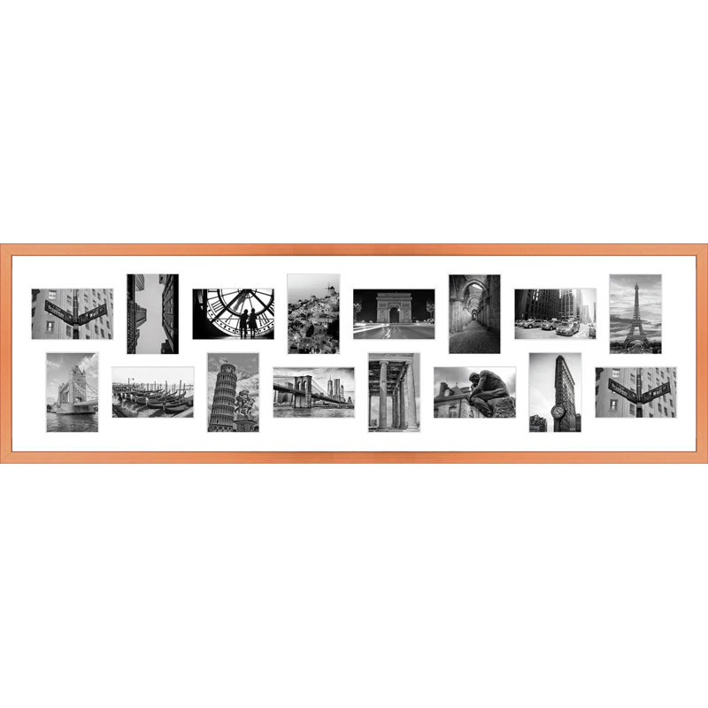 Abelardo Wood Picture Frame with Mat, Copper
