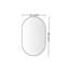 Miroir mural ovale noir 36 * 22 pouces, style minimaliste moderne, rouille, image réelle 1: 1-491425346