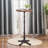 Pine Round Solid Wood Top with Iron Base Dining Table-100556151-100556154