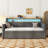 Wingo Upholstered Daybed With Trundle And LED Lights-420201719