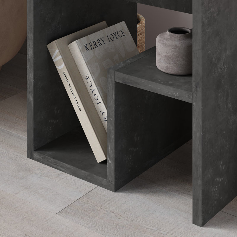 Sierd End Table, Retro Grey