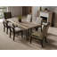 Table rectangulaire (Live Edge), brun clair rustique