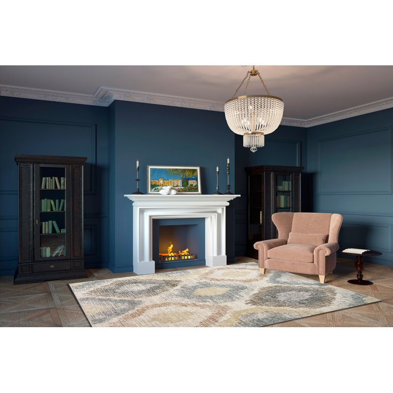 Hillenbrand 18860 - 1990 crème / multicolore, Rectangle 5 pi x 7 pi