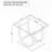 Chrome U-Shaped Glass Top Side End Table - Square Frame, Spacious Design