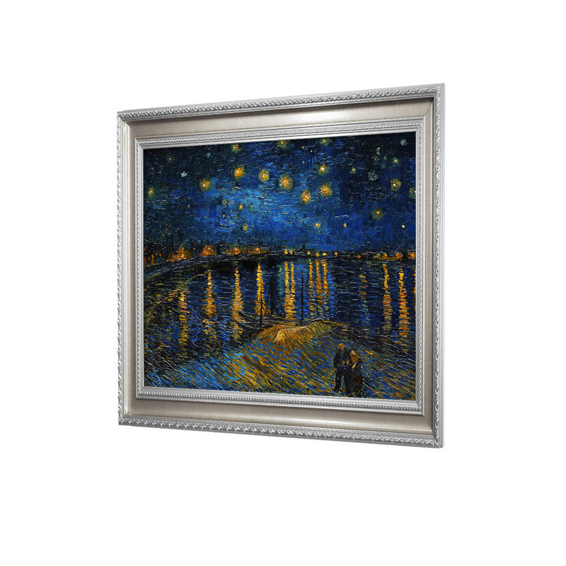 Reproduction d'art par Vincent Van Gogh Estampe numérique sur coton sans acide, H 20 po x l 16 po, Cadre simple argenté