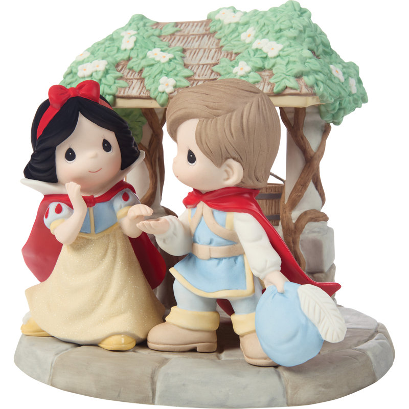 Figurine Precision Moments Disney Snow White et Prince Florian, édition limitée, 6,7 pouces