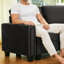 Shavera Velvet U-Shaped Sectional Couch Convertible Large Sofa Bed Sleeper With Storage Ottoman-897483178