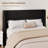 Queen Bed Frame with Wingback Headboard, Velvet Upholstered Platform Bed Frame with Sturdy Wooden Slats Support, No Box Spring Needed, Easy Assembly, Black-123660481-123660483
