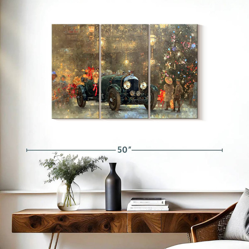 Mehar Christmas Bentley, 24" H x 38" W