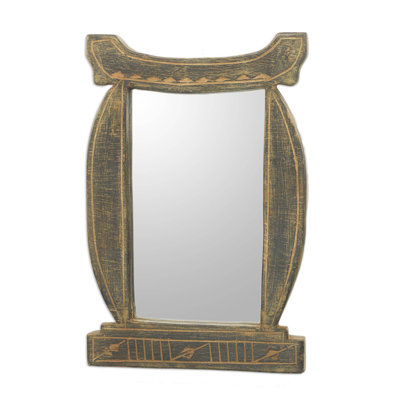 Miroir mural rustique grand lit en bois grand odo schemaa Lucca