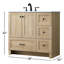Ensemble de meuble-lavabo simple 36 po Soma-551170034