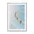 Cadre de coin ouvert en chrome poli